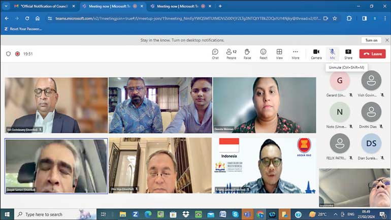 Embassy of Sri Lanka in Indonesia holds virtual meeting to enhance bilateral trade and investment