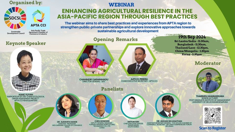 Enhancing Agricultural Resilience in the Asia-Pacific Region