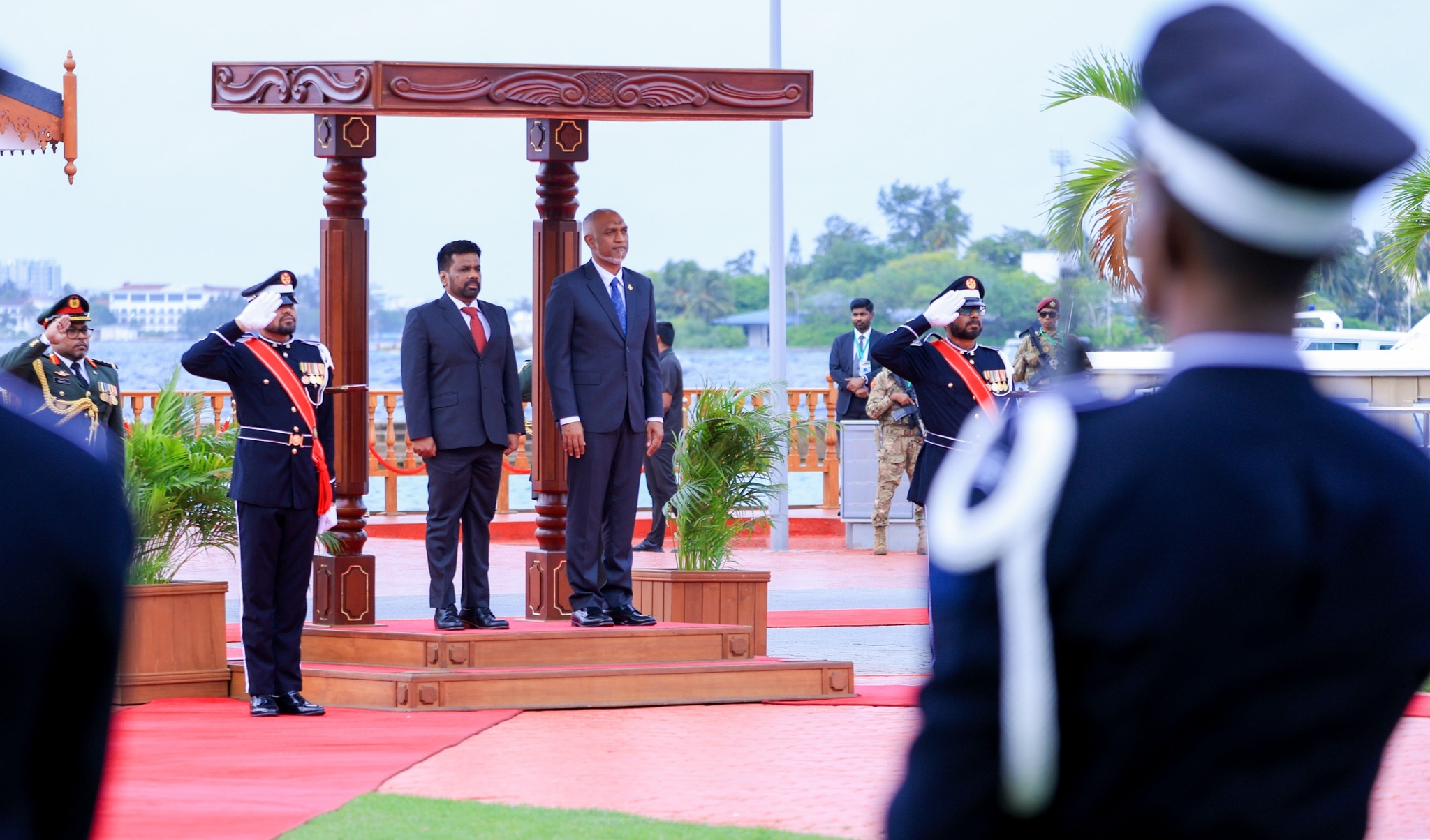 Official State Welcome Ceremony for President at Republic Square, Male
