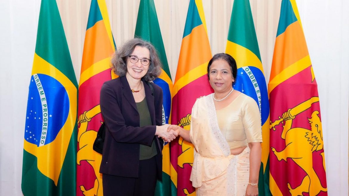 රී ලංකාව සහ බ්‍රසීලය අතර වෙළෙඳ ගනුදෙනු ඩොලර් බිලියනය දක්වා ඉහළ නැංවීමට එකඟතාවක්