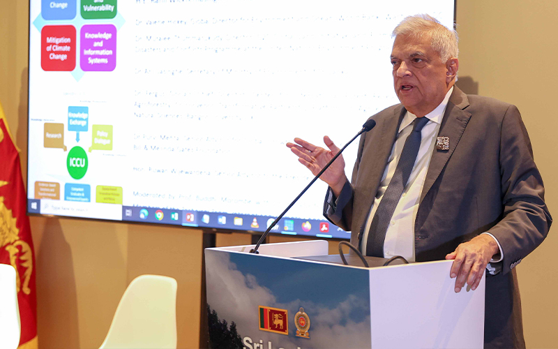 President Wickremesinghe Launches International Climate Change University to Address Gaps in Global Climate Action