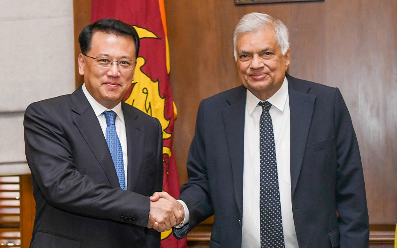 Mr Yuan Jiajun, politburo member of the Communist Party of China called on President Ranil Wickremesinghe