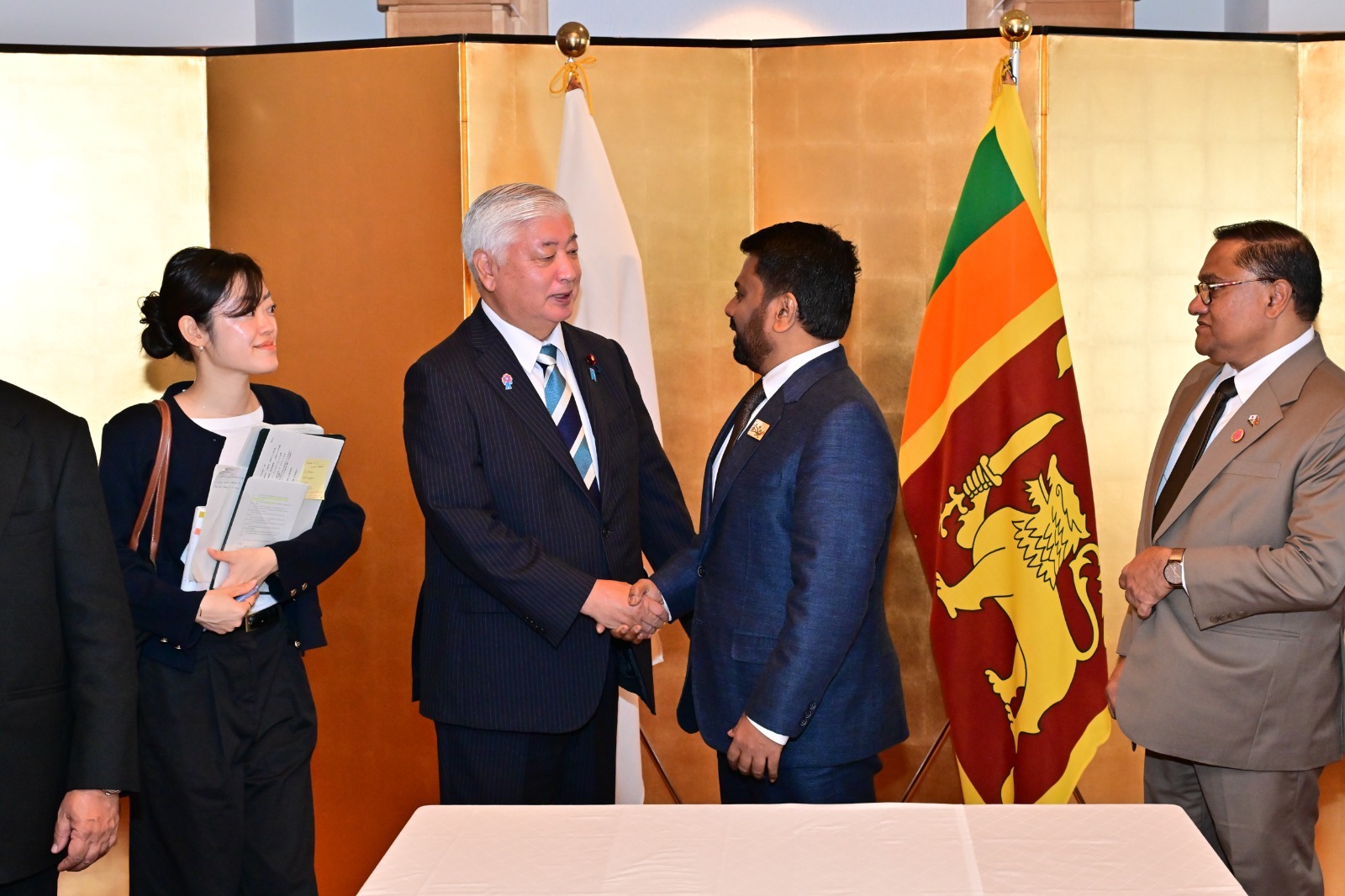 ජනපති සහ ජපාන ආරක්ෂක අමාත්‍යවරයා අතර සාකච්ඡාවක්