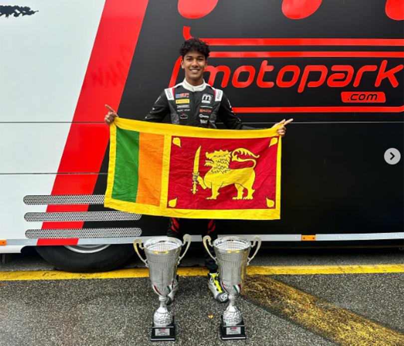 Sri Lankan racer Yevan David wins on Euroformula debut at damp Monza