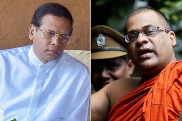 President and Gnanasara thero exchange files in prison! 