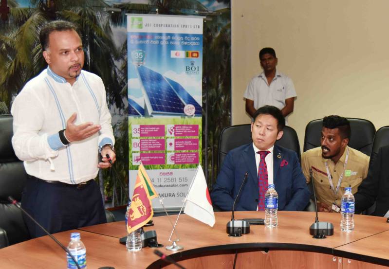 Japanese Sri Lanka Friendship enhancing the production of Sakura solar panels