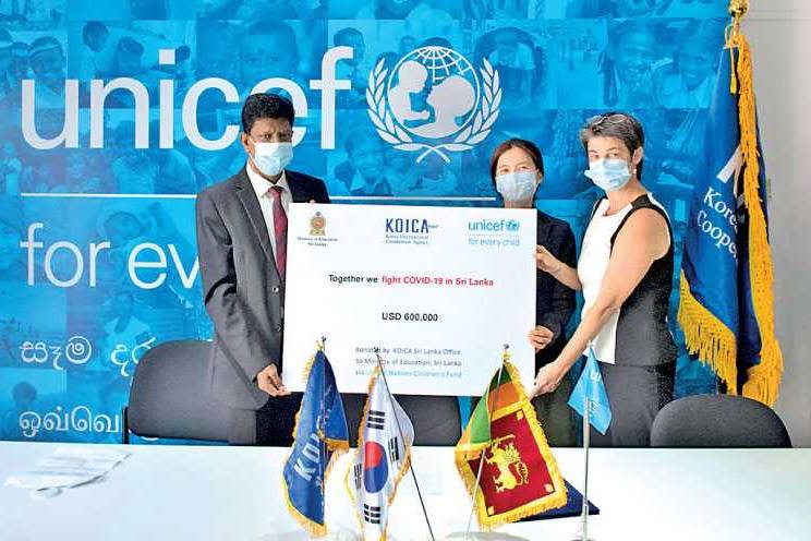 KOICA provides Rs. 11.4 m to UNICEF in support of education sector post-COVID