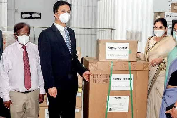 Chinese cities donate anti-epidemic materials to Sri Lanka