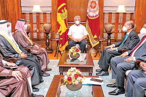 President invites Saudi Arabia to invest in several sectors of Sri Lanka