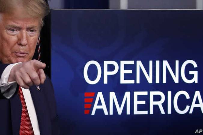 Trump Announces Plan to Reopen US Economy