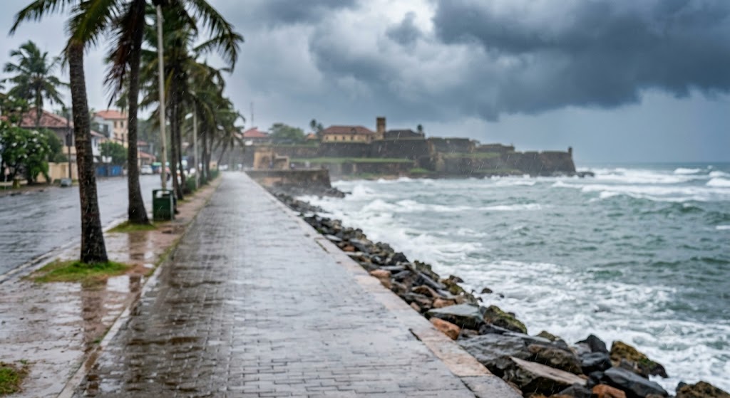 ශ්‍රී ලංකාව ආසන්න පහල වායුගෝලයේ කැළඹිලි ස්වභාවයක්