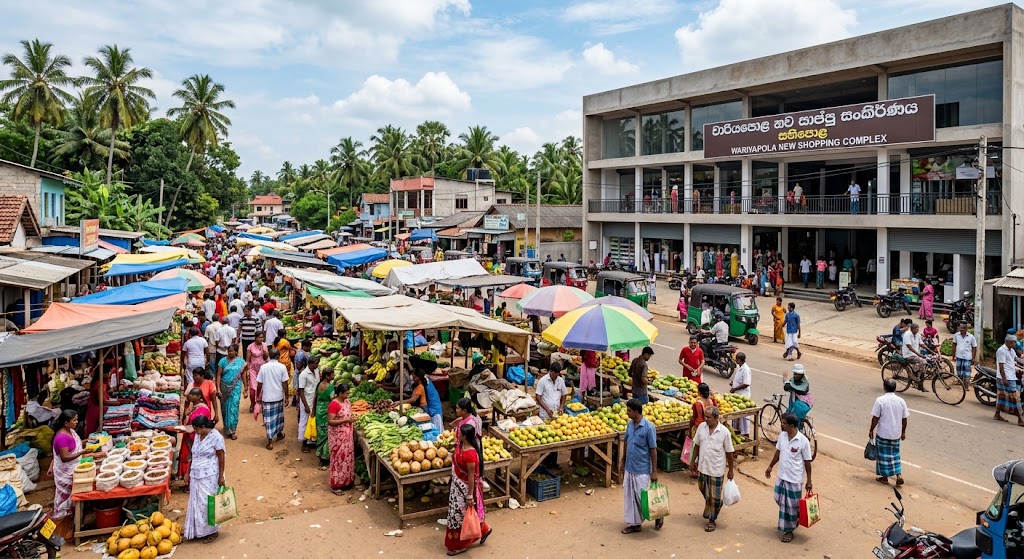වාරියපොළ සතිපොළ සහ නව සාප්පු සංකීර්ණය සංවර්ධන ව්‍යාපෘතියට මුල්ගල තබයි
